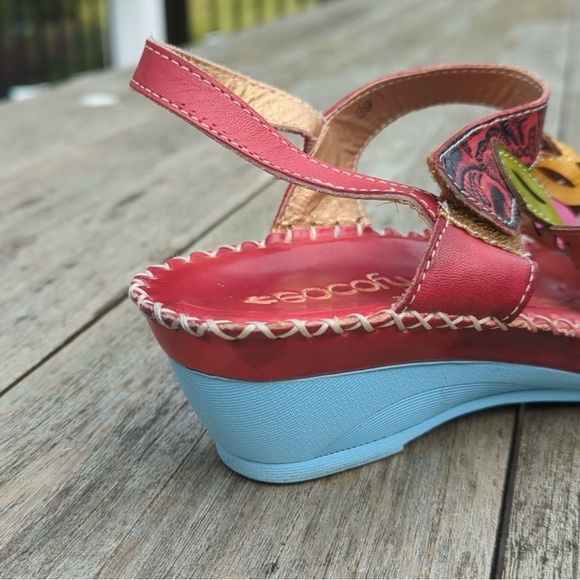 Socofy Colorful Floral Sandals 39 - Picture 7 of 7